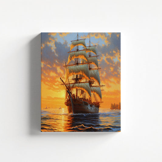 Sunset Galleon